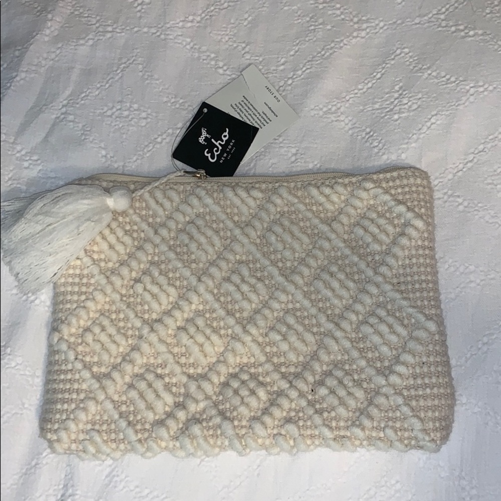 Brand new off white clutch